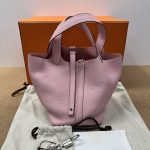 99% New HERMES Picotin 18, Sakura Pink, K Stamp