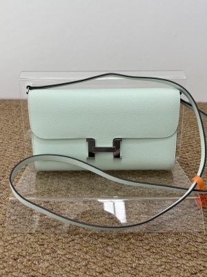 99% New HERMES Constance Togo, Vert Cypress, K Stamp
