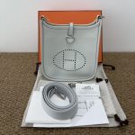 98% New HERMES Evelyne Mini, Gris Meyer, K Stamp