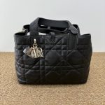 Brand New Dior Book Tote, Black‑Gold, Medium Size