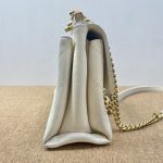 98% New Chanel Messenger Bag, Cream White, Gold Hardware