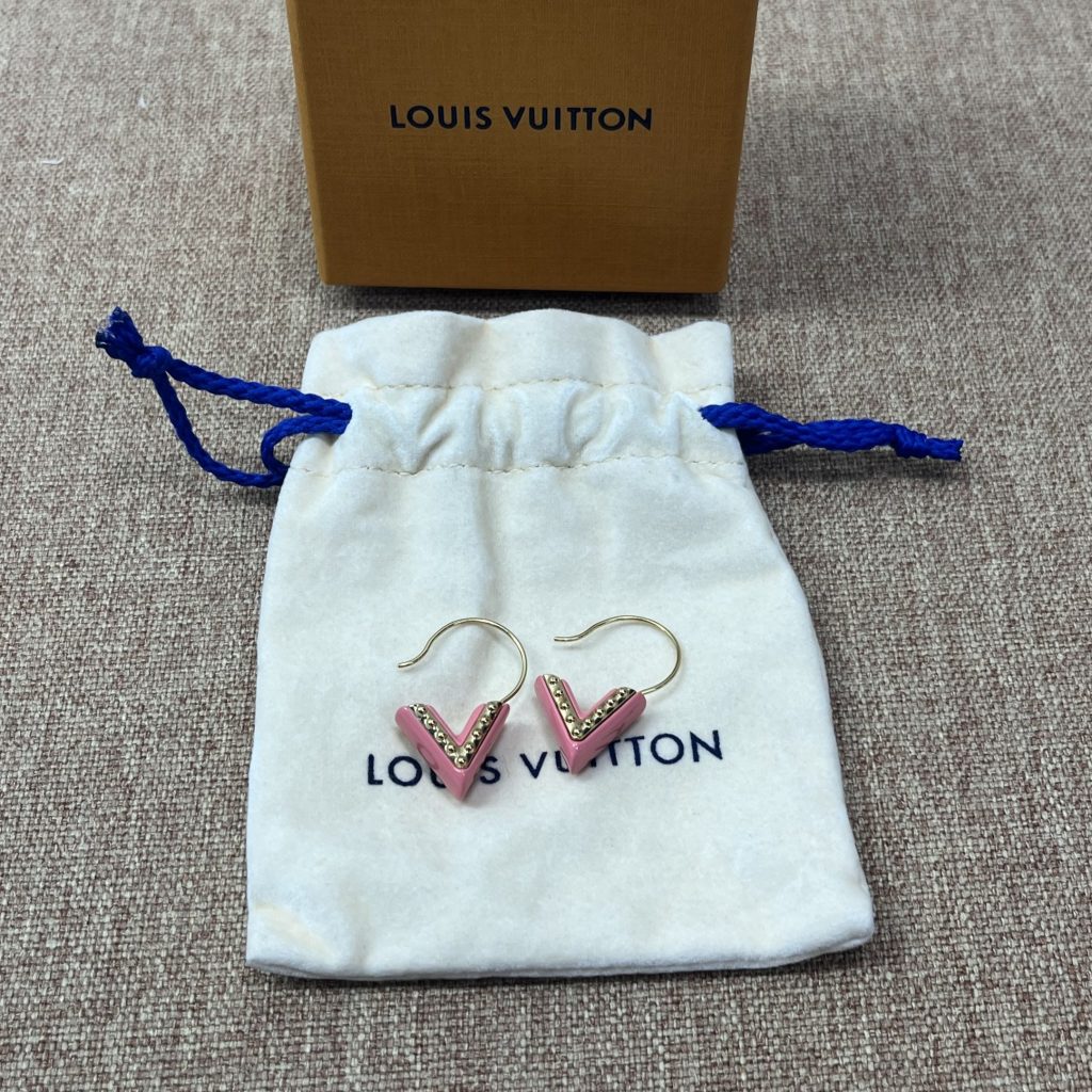 99% New LV Pink Earrings