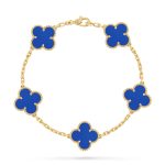 99% New Van cleef Arpels Blue 5‑Motifs Bracelet
