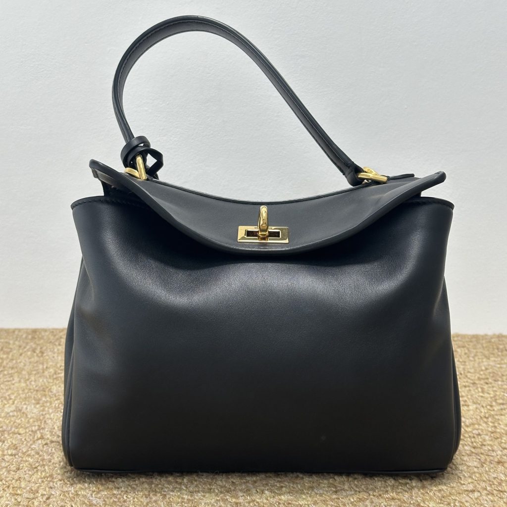 98% New Balenciaga Rodeo Mini Black‑Gold Handbag & Shoulder Bag