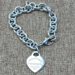 98% New Tiffany Blue Enamel Heart Bracelet