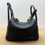 99% New Hermes Lindy 30, Black‑Gold, U Stamp