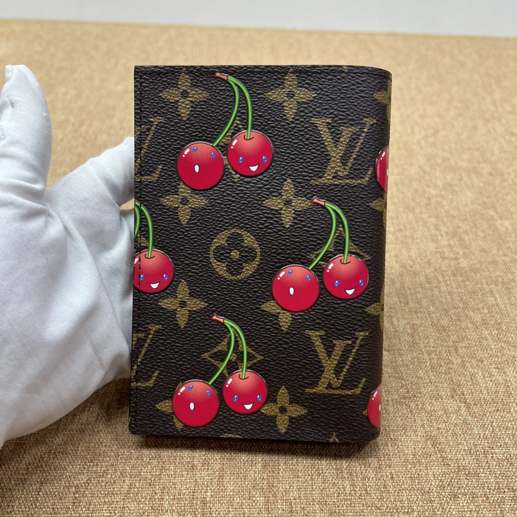 Brand New LV Passport Holder, Cherry Monogram, Chip