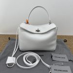 Balenciaga Rodeo Mini Silver‑White Crossbody Bag